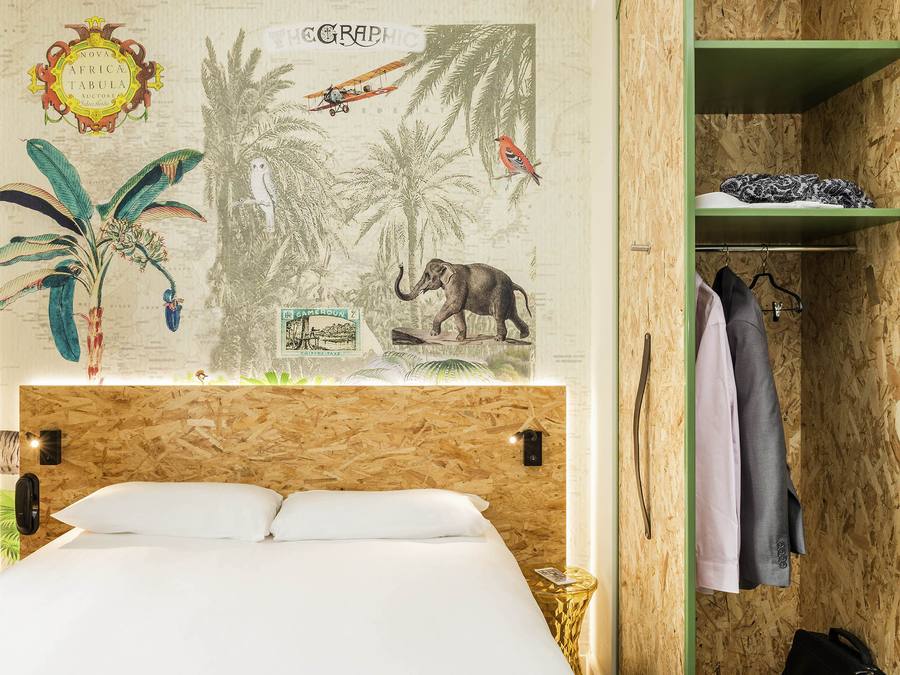 Détail tête de lit, ibis Styles Boulogne